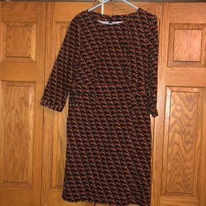 Boden corduroy Fox Dress - 12L